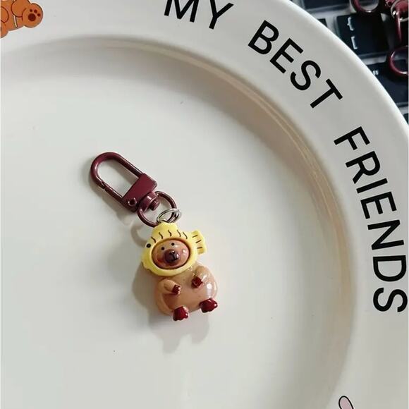 Capybara Keychain Bag Charm Phone Charm - Taiyaki - Picture 1 of 2